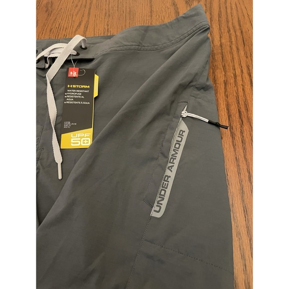 Under Armour UA Storm Fish Hunter Board Shorts Gray Mens Size 40 1327526 012 New - Picture 5 of 8